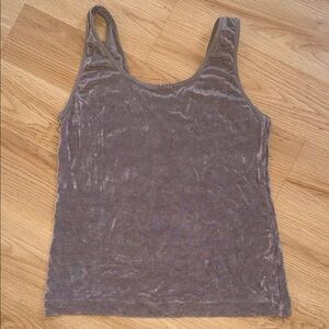 Vintage Christian Dior Tank Top Brown Mesh Small
